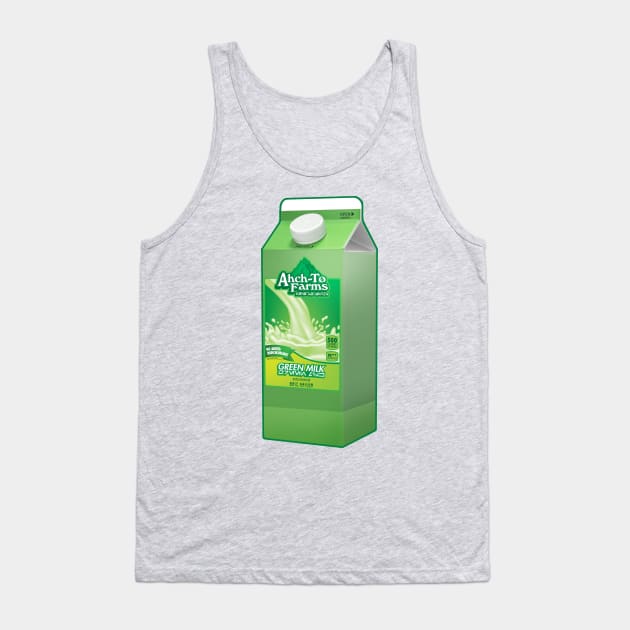 Ahch-To Farms Green Milk Carton Tank Top by ebbdesign